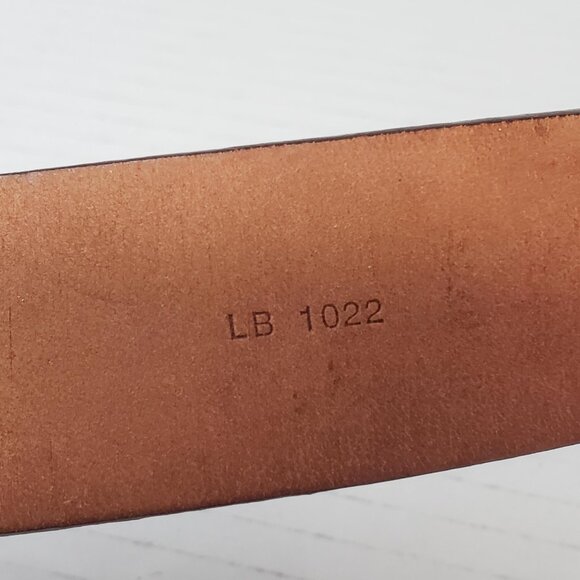 Authentic Louis Vuitton Brown Gold Checkered Damier Ebene Belt lux170-092225 - Picture 15 of 15